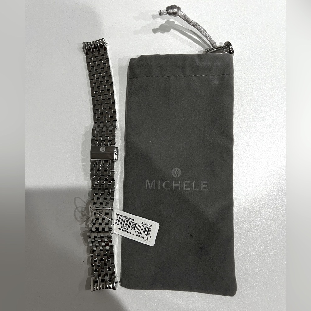 NWT Michele Sport Sail SS 16mm Watch Bracelet